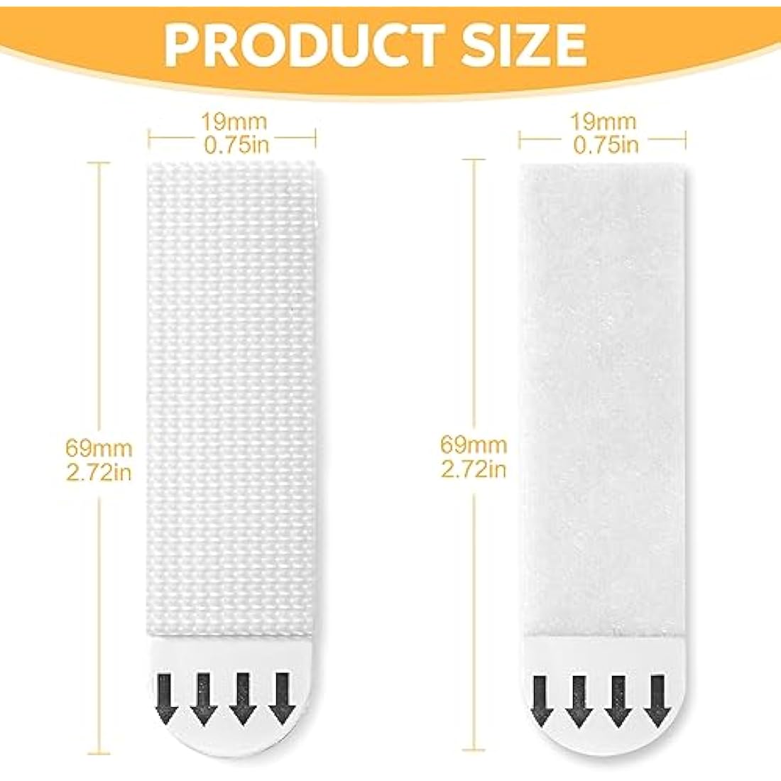 Sinnsally Picture Hanging Strips Heavy Duty,Hanging Picture Canvas Hanger No Nails,Photo Frame Stickers for Wall,Damage Free Adhesive Poster Refill Mounting (Medium-32Pairs)