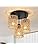 FORCOSO Rattan Ceiling Light 3 Lights, Boho Lamp Light Shade Rattan Lampshade, E27 Vintage Chandelier Light Fitting, Rustic Ceiling Lamp Fixtures for Living Room Bedroom Dining Table Kitchen Hallway