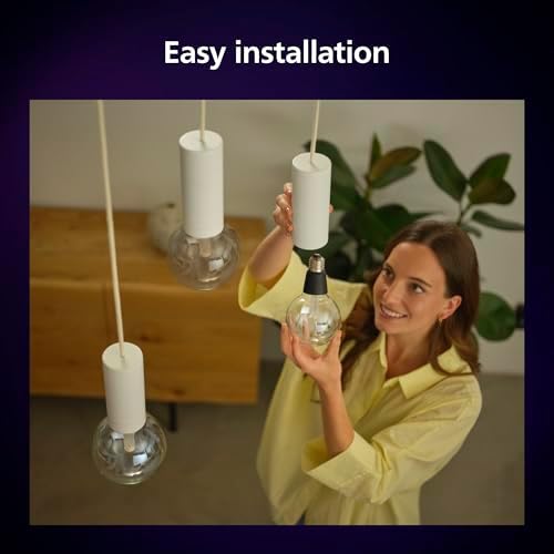Philips Hue Lightguide ST70 Edison Smart Bulb, White and Color Light, Bluetooth Compatible, Voice Control with Alexa, Apple Home & Google Assistant