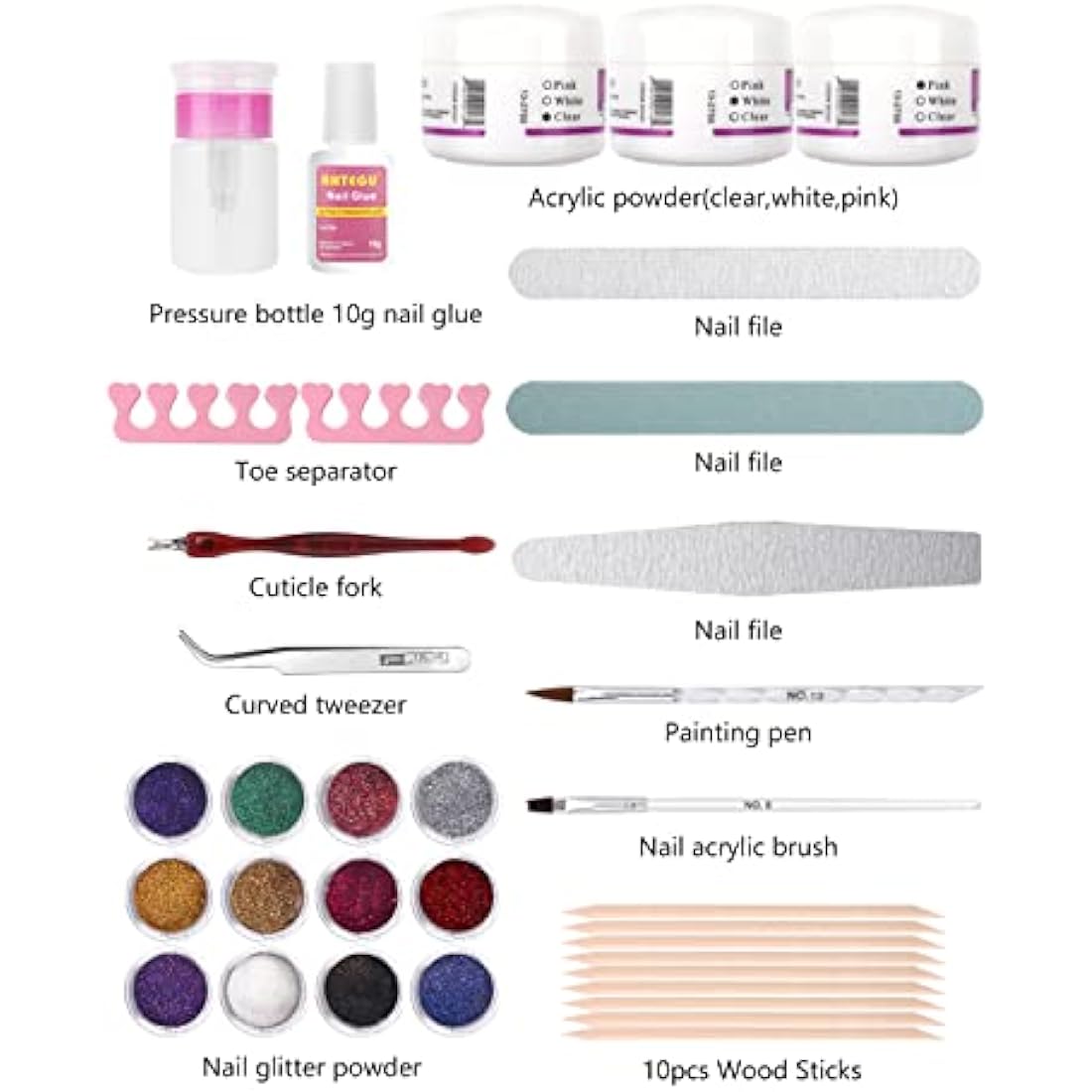 Deciniee Acrylic Nail Practice Hand - Flexible Professional Model - Adjustable Fake Hand for DIY Manicure
