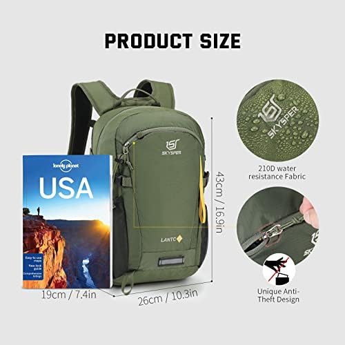 SKYSPER Small Hiking Backpack, 20L Lightweight Travel Backpacks Hiking Daypack Rucksack Women Men for Trekking Backpacking Outdoor Sports
