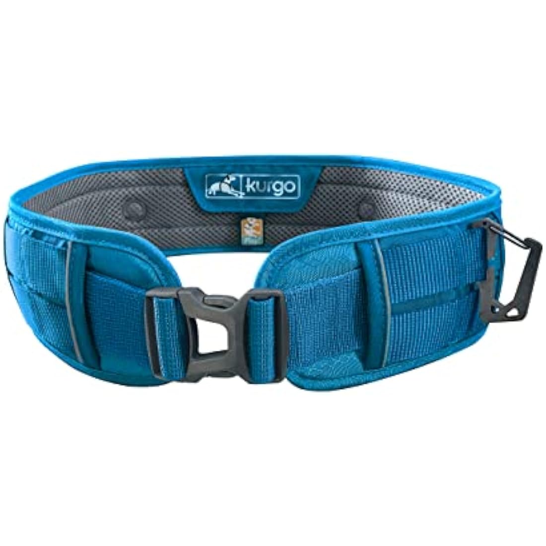 Kurgo RSG Active Utility Belt, Hands-Free Waist Belt for Dog Walking, Adjustable, MOLLE Compatible, Coastal Blue