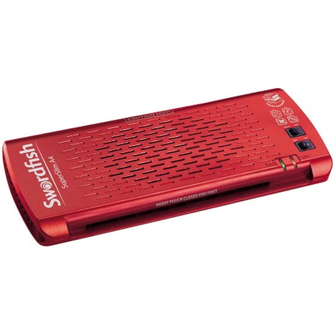 Swordfish Super Slim A4 Paper/Document Laminator with 4 Rollers - Red Ref: 40186