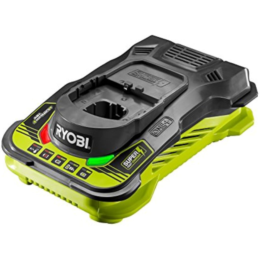 RYOBI RC18150 18V ONE+ Cordless Battery Charger, Hyper Green/Grey, 5.0Ah