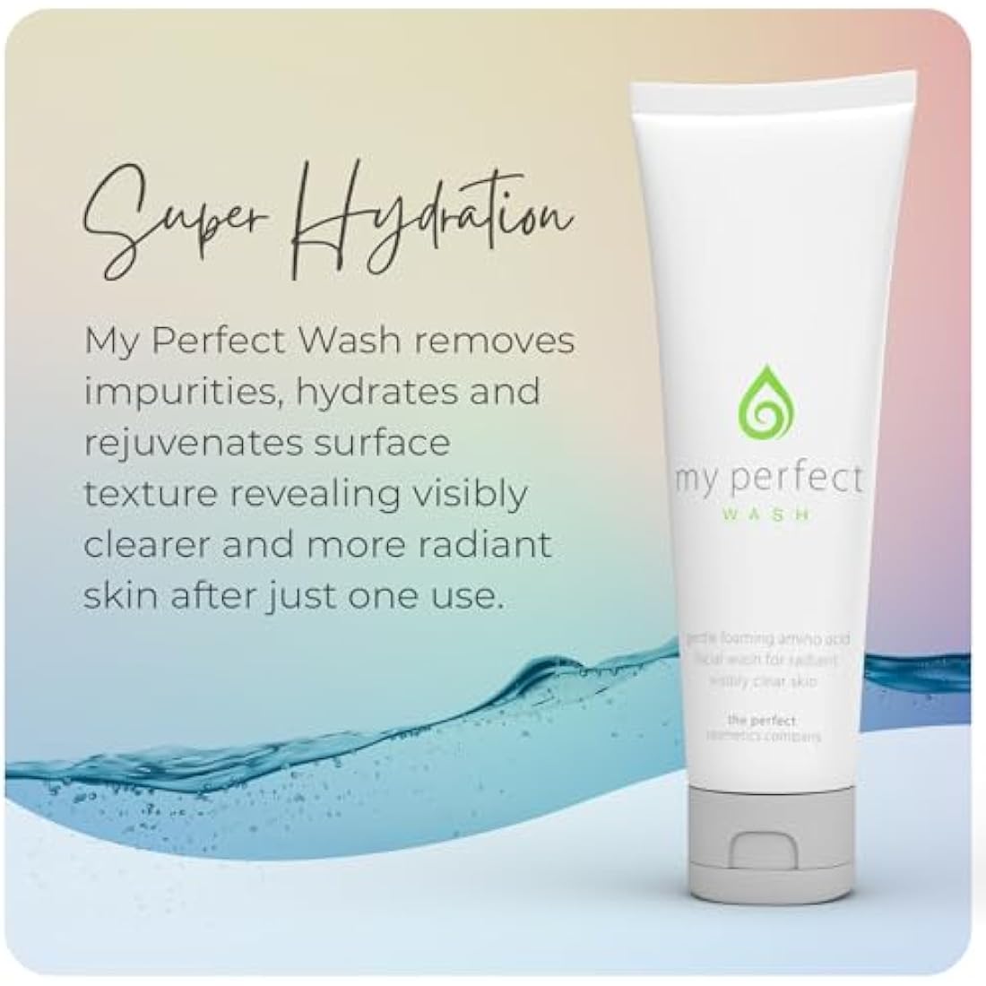 My Perfect Wash, Penny Lane, 125ml Luxurious Amino Acid Foaming Facial Cleanser, Instant Results, Anti-Ageing. 3 Month Supply, Everyday Use Even on Sensitive Skin, As Seen on TV.