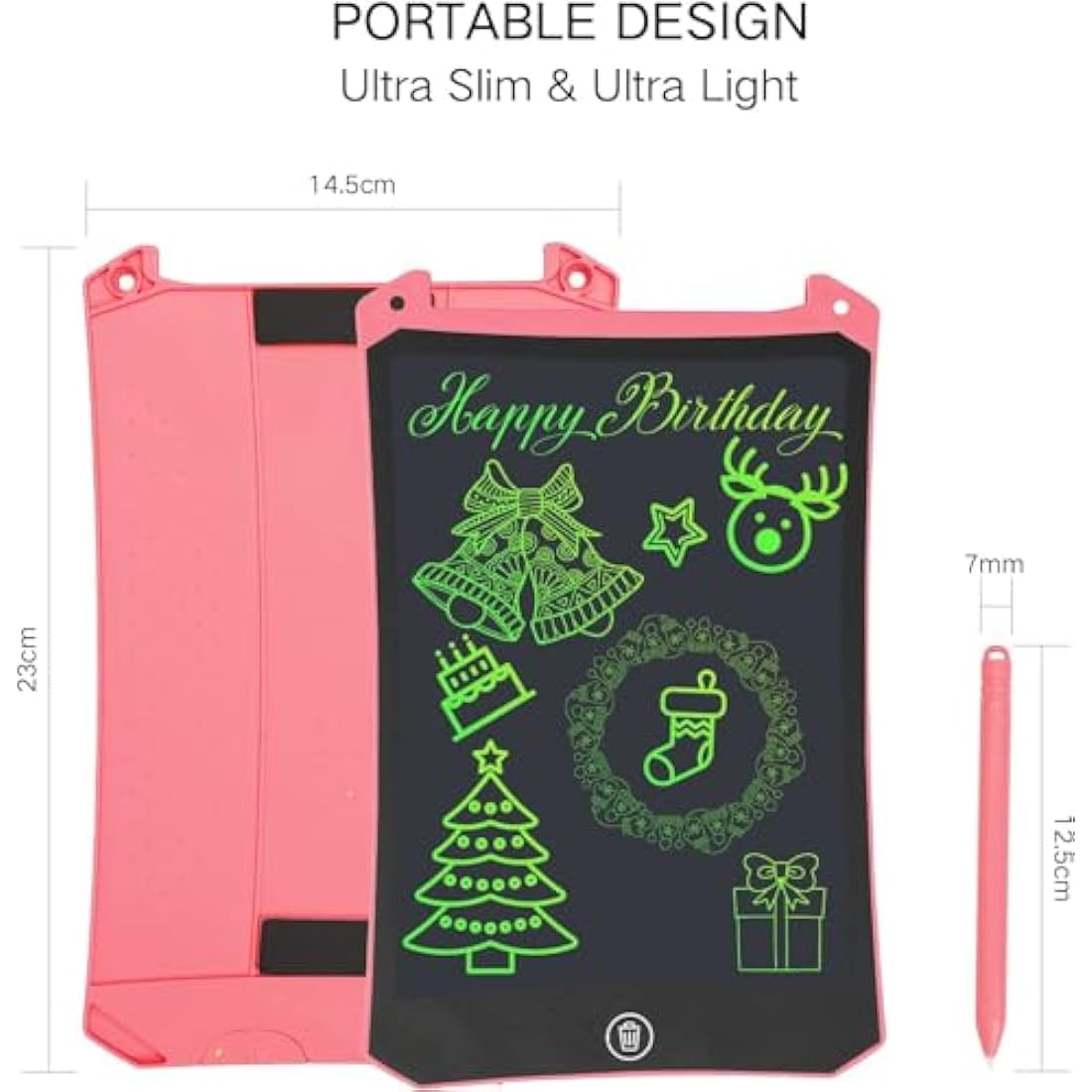 PINKCAT 3PCS LCD Writing Tablet, Doodle Board Gifts Drawing Pad for Kids, Repeat Graphic Tablet Learning Educational Toy - Gift for Kids 3-6 Years Old Girl Boy