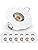 EMOS Bathroom Spot Lights Ceiling LED Waterproof IP44 | Spotlight 5W, 370lm, 3000K Warm White, 220-240V Powered | Pack of 12 recessed LED Downlights Ceiling for Outdoor Hallway, Soffit etc., White