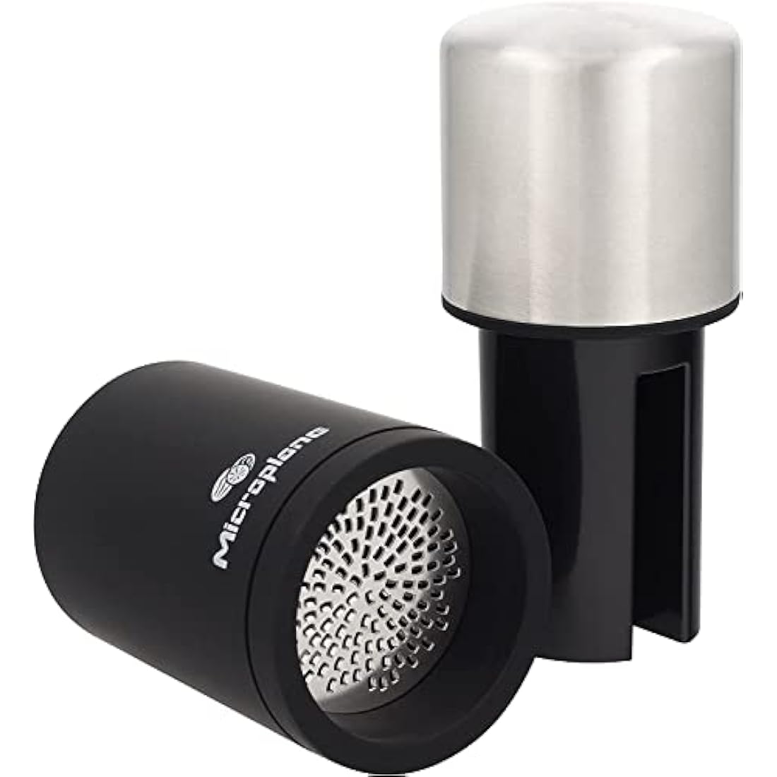 Microplane Spice Mill Stainless steel for Nutmeg Cinnamon Tonka beans,5 x 5 x 13.6 cm