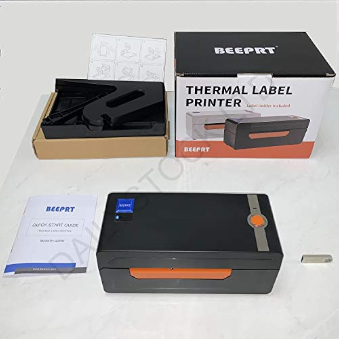 BEEPRT Shipping Label Printer Thermal Label Printer 4x6 USB & Bluetooth options for Phone, Windows & Mac. Royal Mail Evri Etsy Ebay Postage works with zebra brother 100x150mm Wireless 6x4