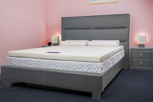 Bodymould Mattresses Southern Foam Memory Foam Mattress Topper with Cover, 3 Inch, UK Small Double
