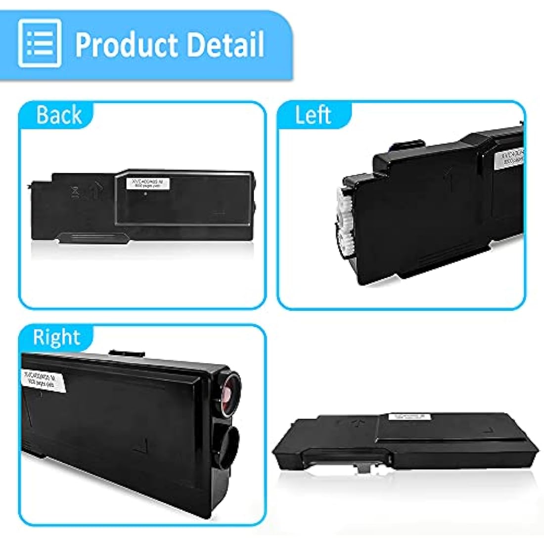 4 Colors Compatible Toner Cartridges (Black Cyan Magenta Yellow) Extra High Yield 10500 pages for Black 8000 pages for C/M/Y for Xerox VersaLink C400 C400n C400dn C405 C405n C405dn MFP Laser Printers