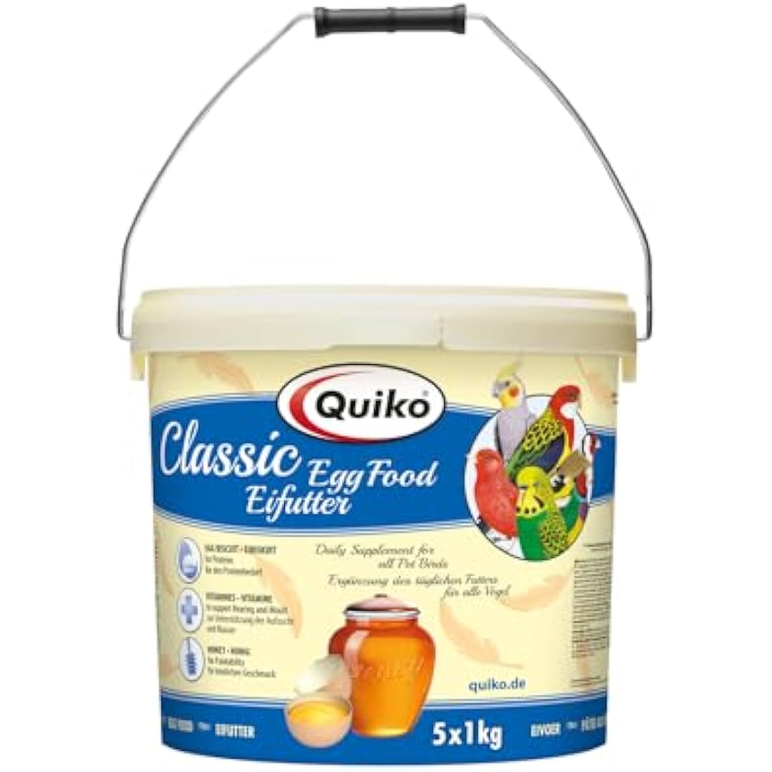 Quiko Classic - Egg Food 5 kg - Breeding Food for all Ornamental Bird Species