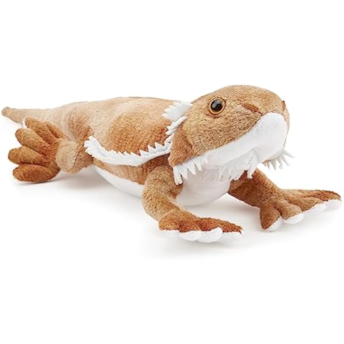 Zappi Co 100% Recycled Plush Bearded Dragon Toy (34cm Length) Stuffed Soft Cuddly Eco Friendly animals Collection For New Born Child First kid