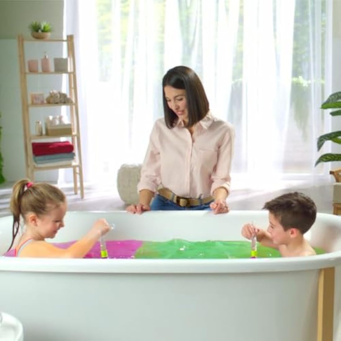 Zimpli Kids - Baff Bombz Magic Brush, 4 x Bath Bombs, Magically Paint your Bath Water, Pocket Money Creative Toy for Children, Birthday Gifts for Boys & Girls , Moisturising Fizzers
