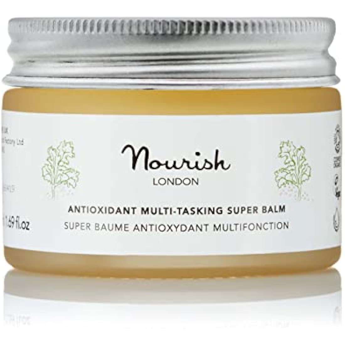 Nourish London Antioxidant Multi-Tasking Super Balm 50ml | All-in-One Anti Ageing Beauty Balm | Natural Plant Oils | Cruelty-Free | 100% Vegan