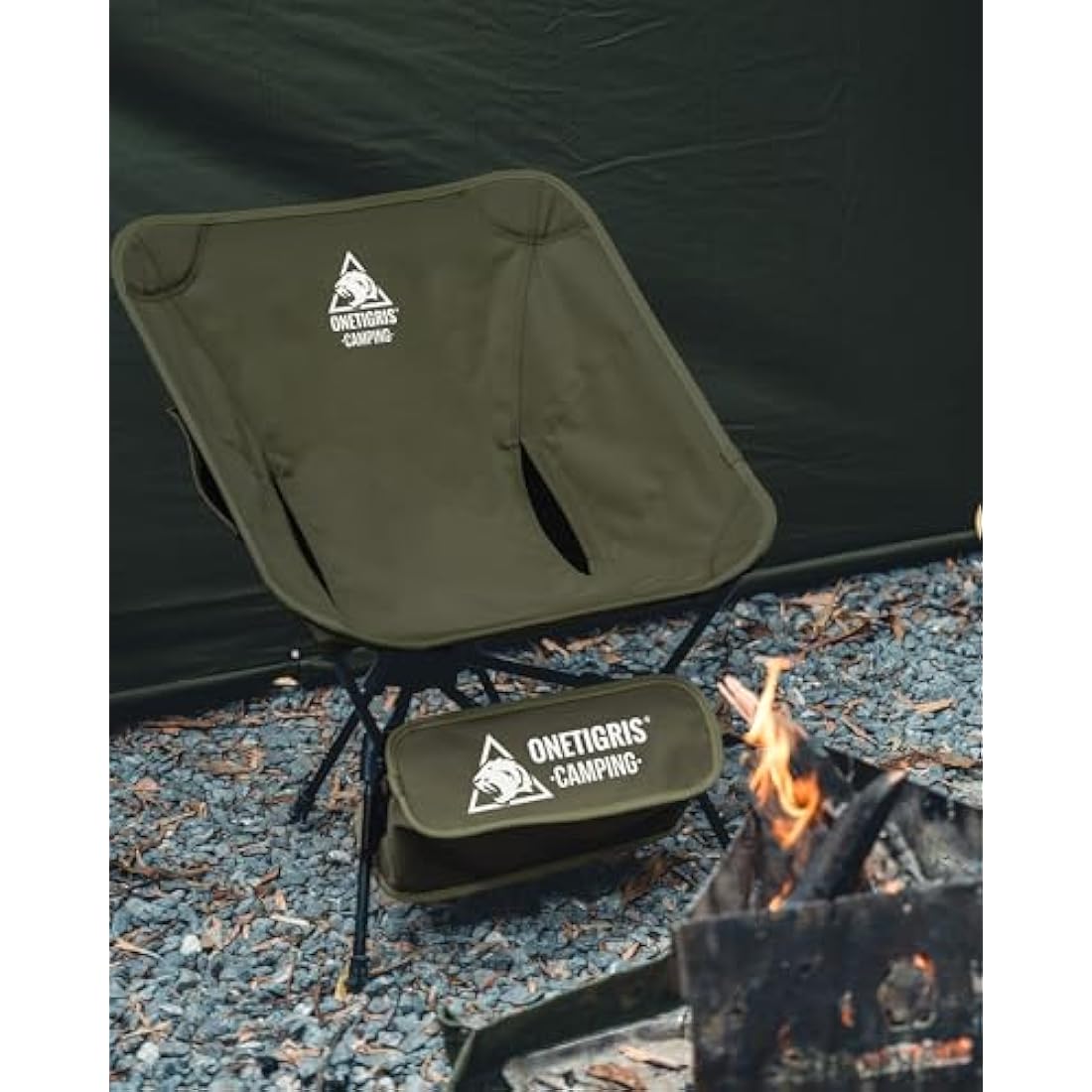 OneTigris Tigerblade Camping Chair, Lightweight Folding Backpacking Hiking, Compact Portable 330 lbs Capacity