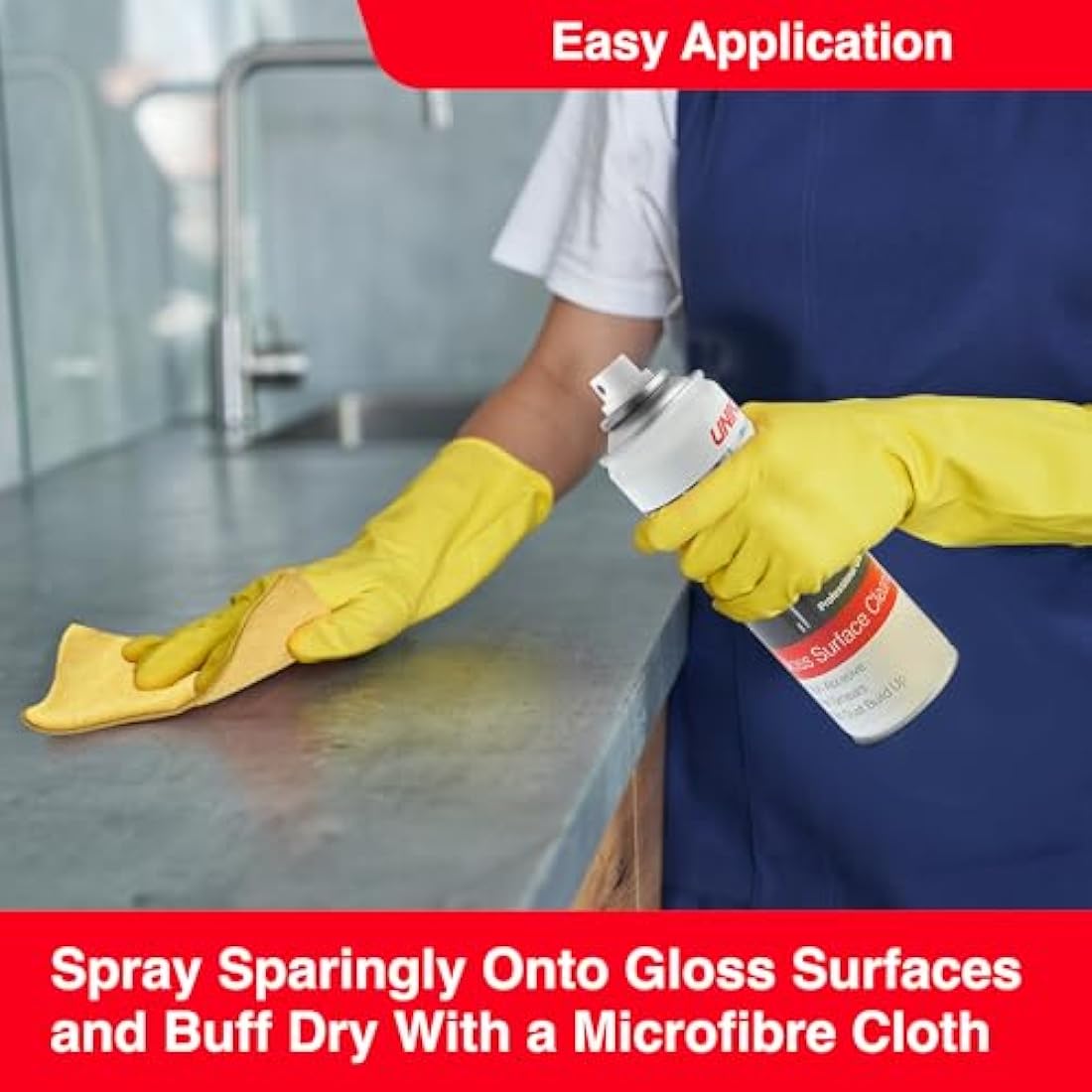 Unika Gloss Surface Cleaner and Microfibre Cloth - Twinpack