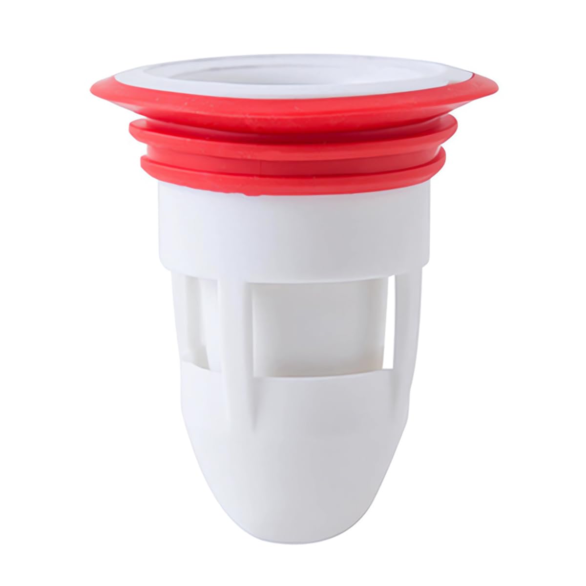 Shower Floor Drain Backflow Preventer, One-Way Drain Valve Sewer Core Anti-Odor Pipe Plug for Kitchen Bathroom (White)