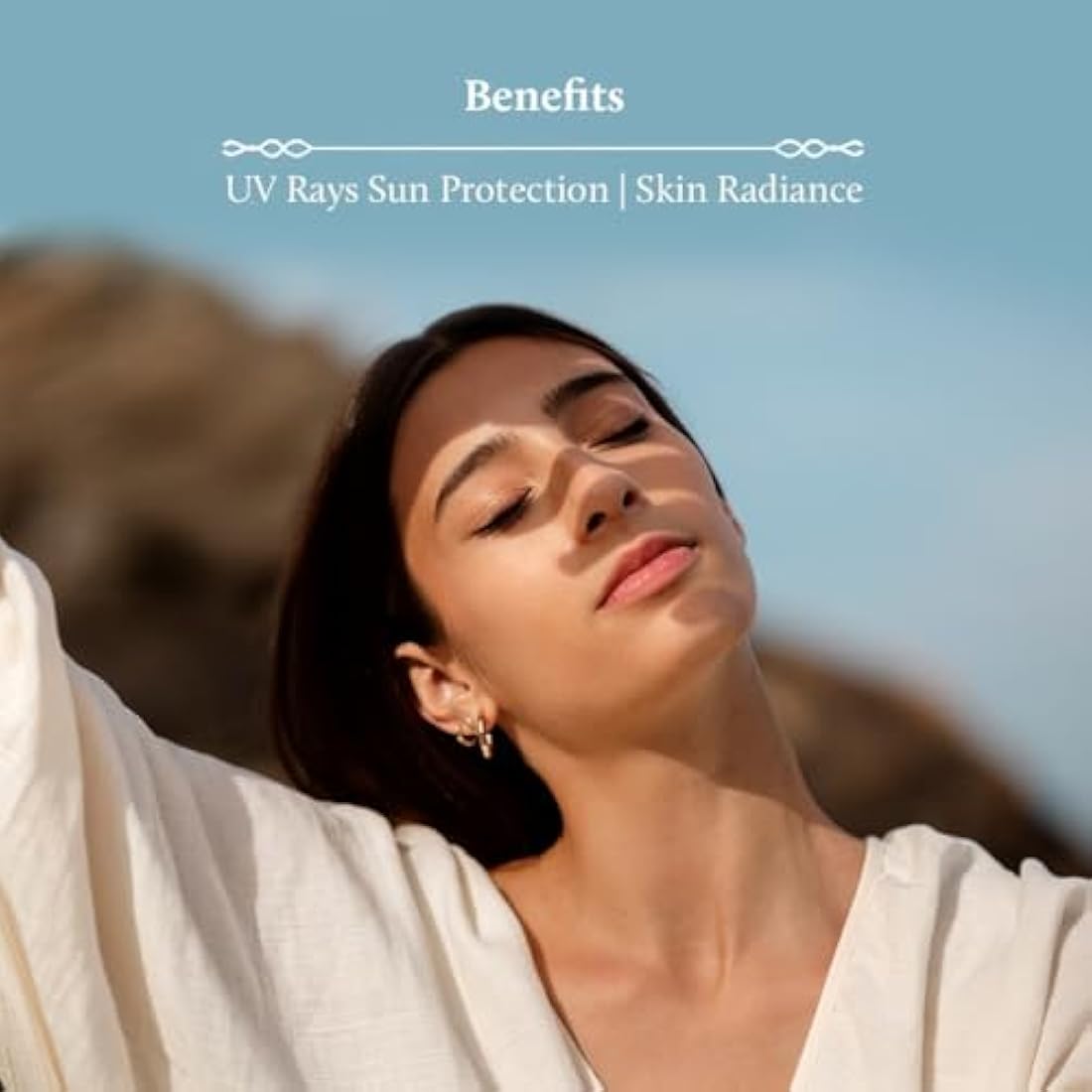 Blue Nectar Natural Face Moisturizer With SPF 30, Ayurvedic Brightening Day Face Cream for Skin Glow with Eladi Kumkumadi,Turmeric and Almond (Women, 19 Herbs, 50g)