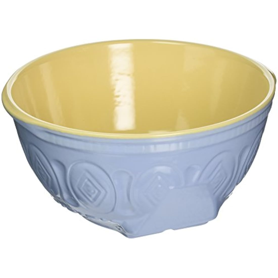 Tala Traditional Stoneware Mixing Bowl in Blue/Cream Design, 2800ml