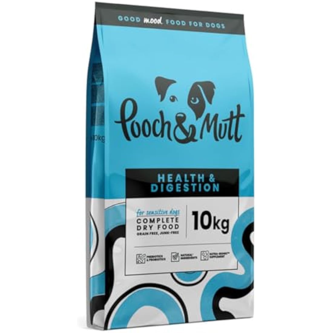 Pooch & Mutt - Health & Digestion, Complete Dry Dog Food (Grain Free), Salmon and Sweet Potato, 10kg