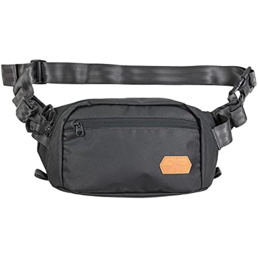 Dendrite-Large Waist Pack (Solid Black)