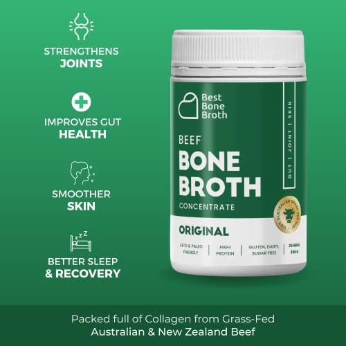 Beef Bone Broth Concentrate | Help Improve Joints, Skin, & Gut | Liquid Collagen Amino Acids | Keto, High Protein, Gluten Free | Made from Grass-Fed Beef - 35 Servings / 8.7 litres