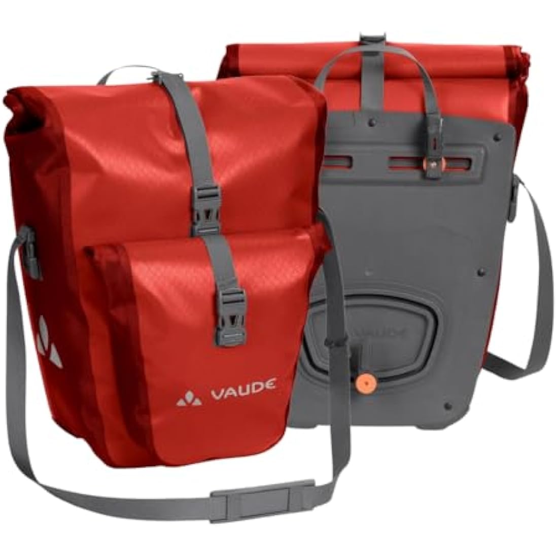VAUDE Aqua Back Plus Bike Pannier, 2 x Rear Bike Rack Bag Waterproof, 51L Total Volume, Cycling Bag, Easy Mounting - Made in Germany