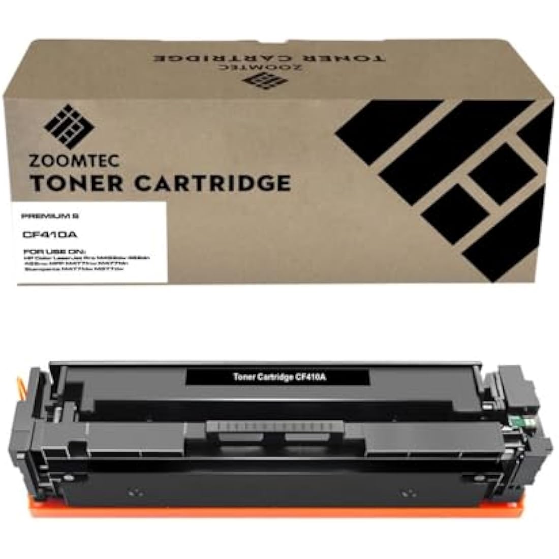 ZOOMTEC Compatible 410A CF410A Toner Cartridge Work for HP Color Laserjet Pro MFP M477FDW MFP M477FDN MFP M477FNW HP Color Laserjet Pro M452DN M452DW M452NW Printers (Black)
