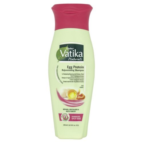 Vatika Egg Protein Rejuvenating Shampoo for Strengthening & Repairing Weak, Damaged Hair 200ml/6.76 oz