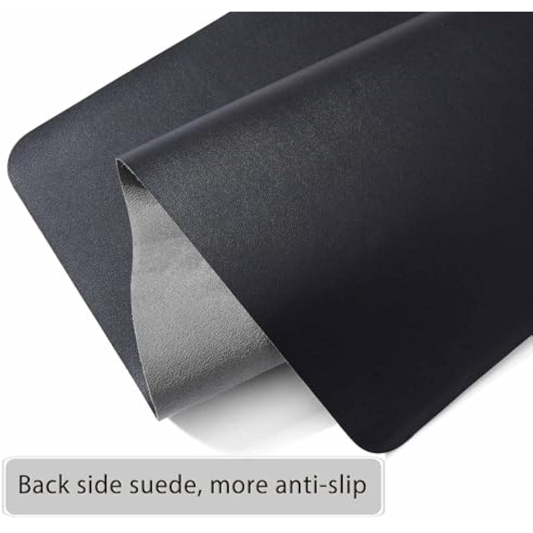 DOBAOJIA Extended Mouse Pad Desk Pad Large 31.5" X 15.7" Large Mouse Mat XL Desk Blotter Writing Pad for Laptop/Office/Home, PU Leather Side Waterproof +Suede Side Non-Slip (Black)