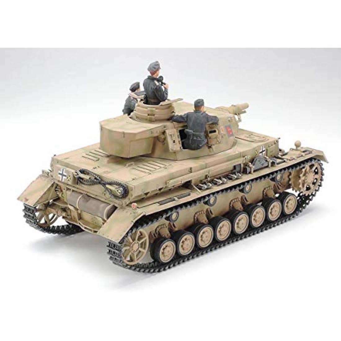 TAMIYA 35374-000 1:35 German Panzerkampfwagen IV Version F L24/75 mm, Model Kit, Plastic Kit, Assembly Kit, Detailed Replica, Unpainted, Grey