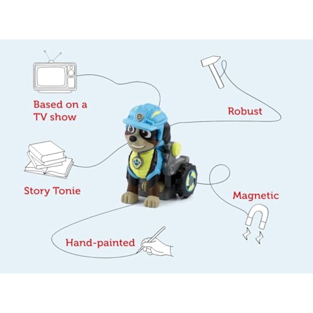 tonies Paw Patrol Rex Audio Character - Paw Patrol Toys, Audiobooks for Children