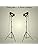 YUENSLIGHTING Industrial Black Tripod Floor Lamp Stand Lights, 5m Cable with Switch Standing Light Tripod Gooseneck for Living Room Bedroom Office Bar Lighting(Pack of 2