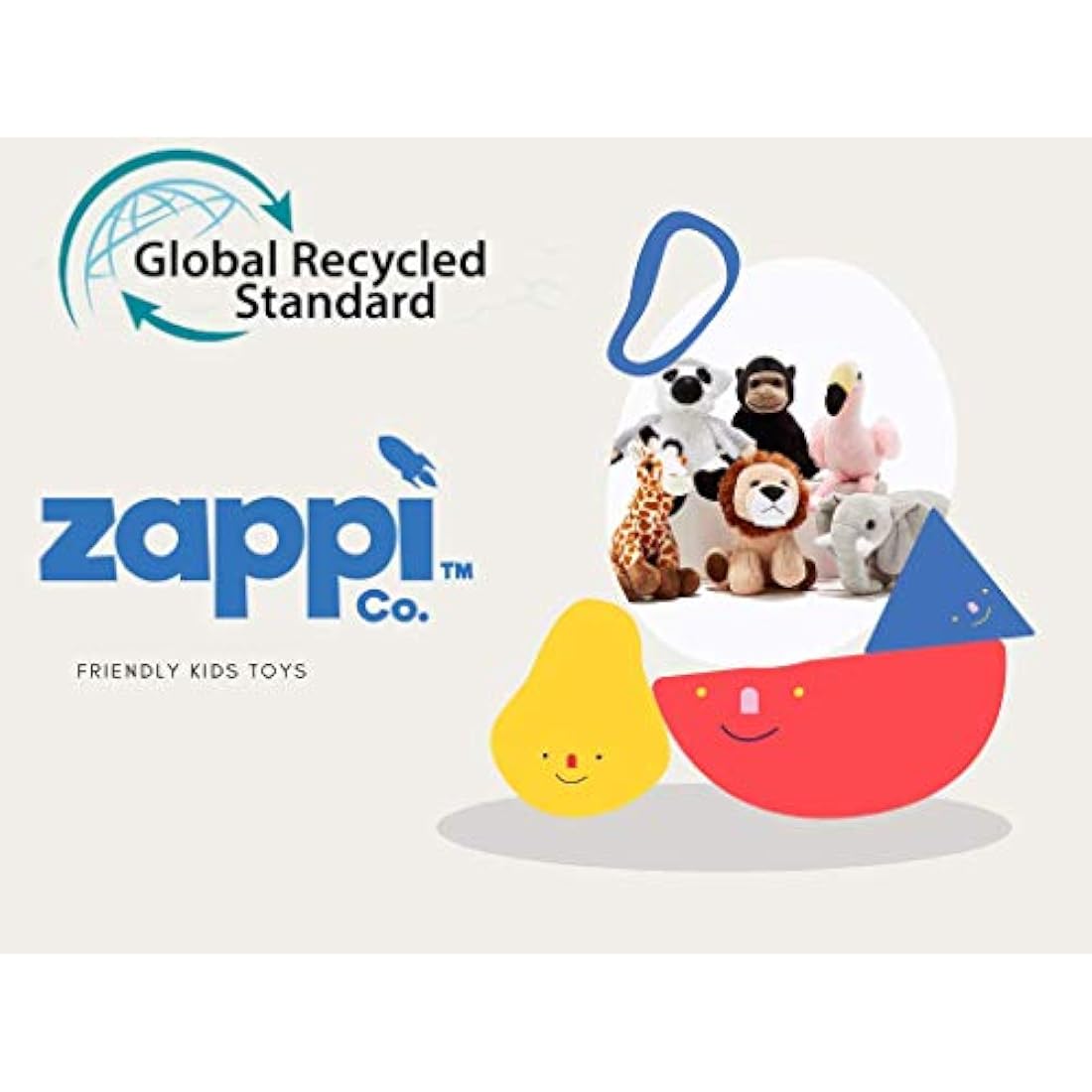 Zappi Co Children's Soft Cuddly Plush Toy Animal - Perfect Perfect Soft Snuggly Playtime Companions for Children (12-15cm /5-6") (Flamingo)