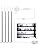 LED Shelf Lights for Display Showcase, 4X 31cm V-Shape Led Strip Lights Kit with Milky White Cover and On/Off Switch - 1200lm 12W - Pure White (6000K)