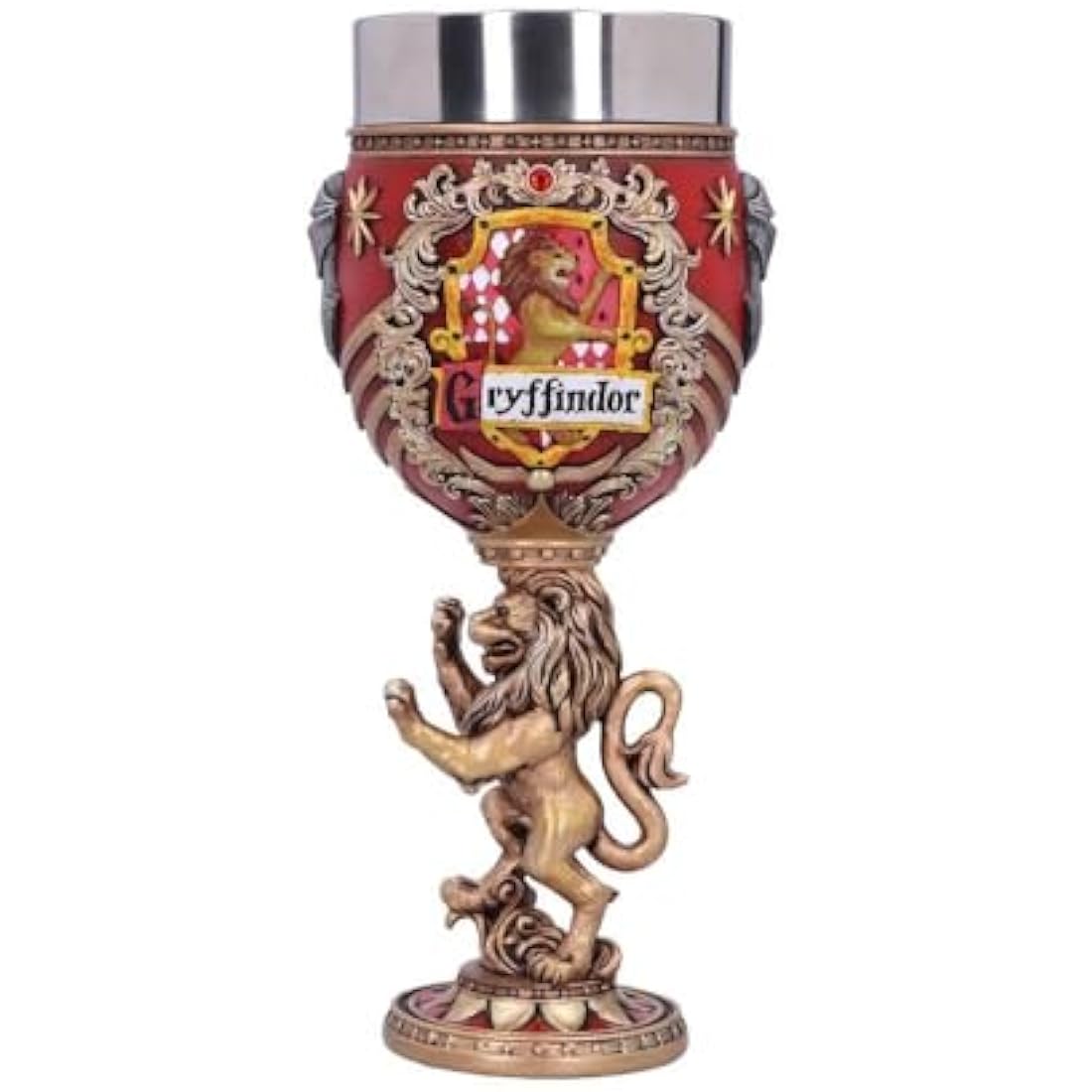 Nemesis Now Harry Potter Gryffindor Hogwarts House Collectible Goblet, Resin, Red Gold, 1 Count (Pack of 1) 200 ml