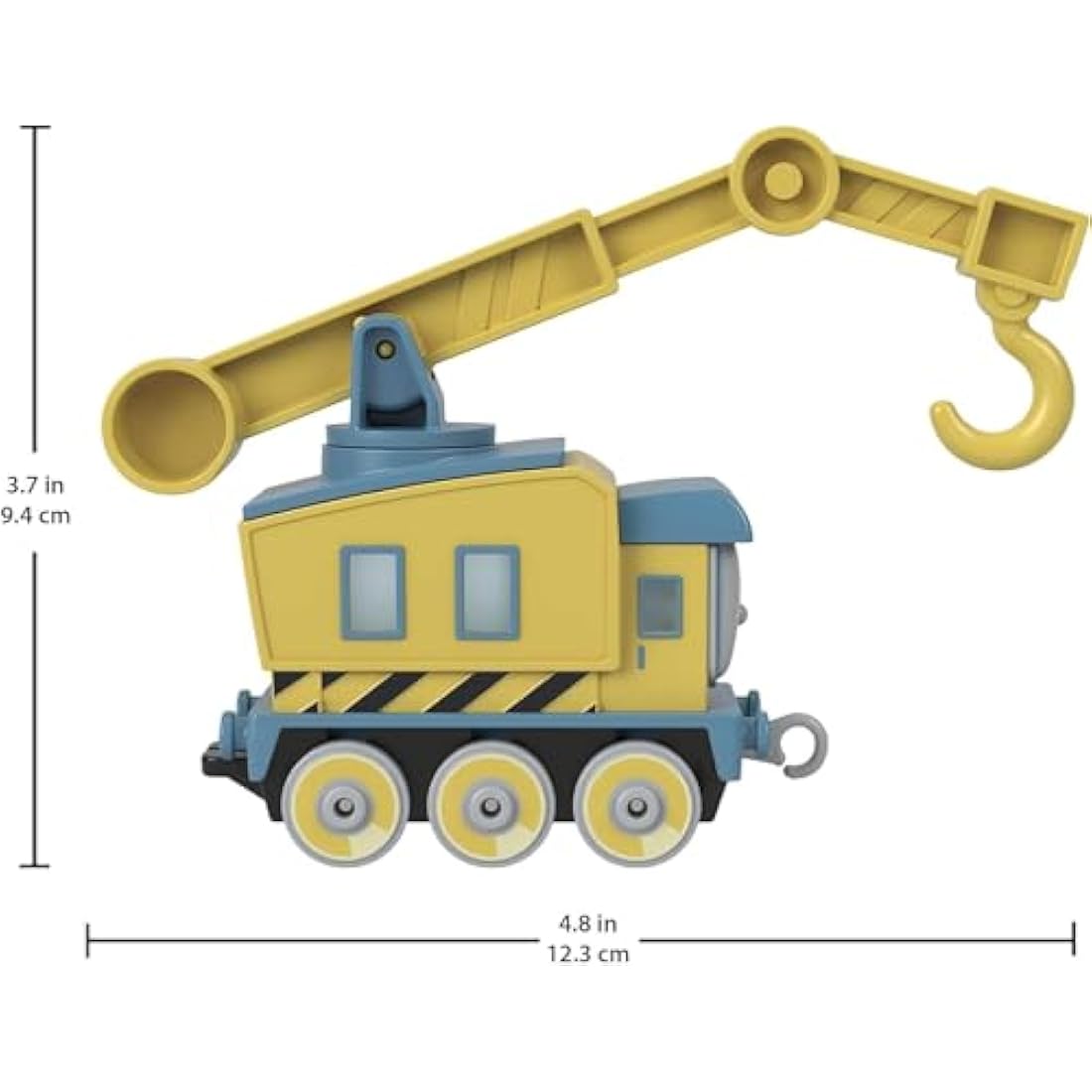 Thomas & Friends Carly the Crane Vehicle die-cast push-along toy rail vehicle for preschool kids ages 3 years and older, HDY61