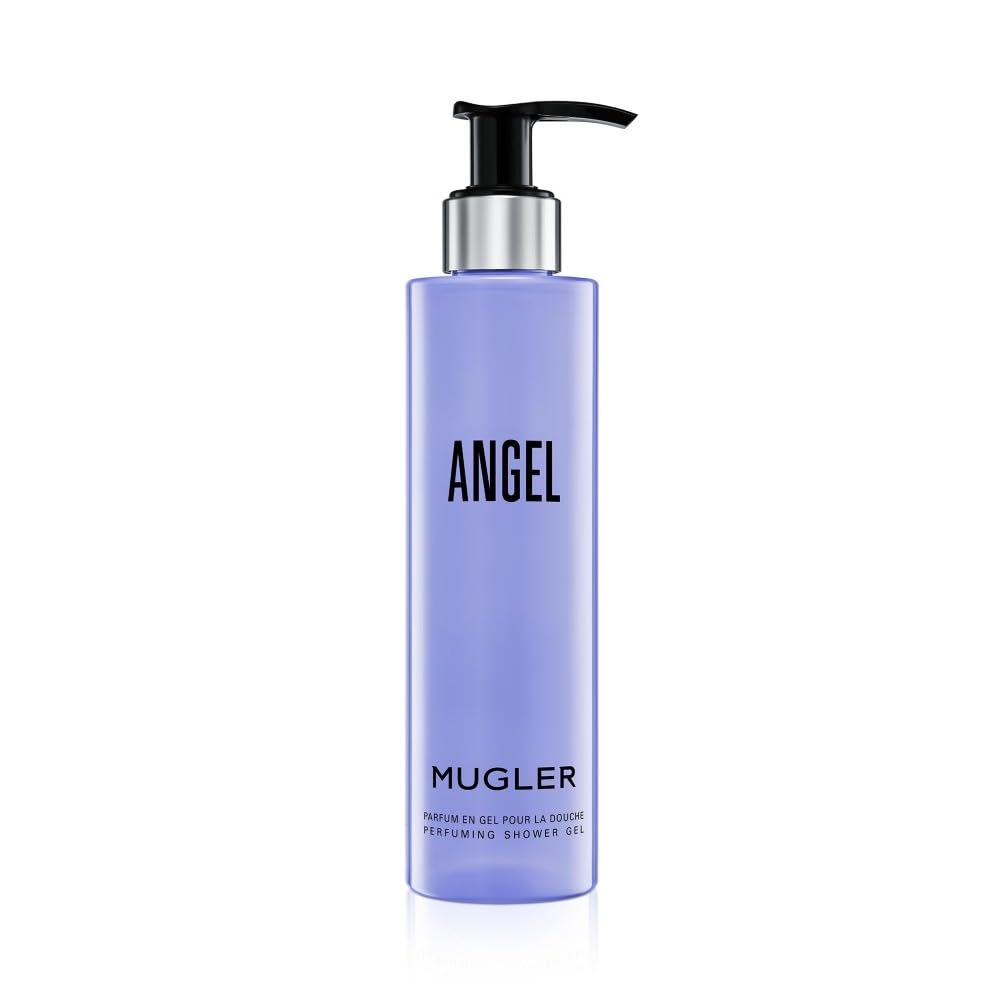 Mugler Angel Perfuming Shower Gel, Alluring Celestial Scent, Luxurious Creamy Mousse, Invigorating & Hydrating with Niacinamide & Hyaluronic Acid,