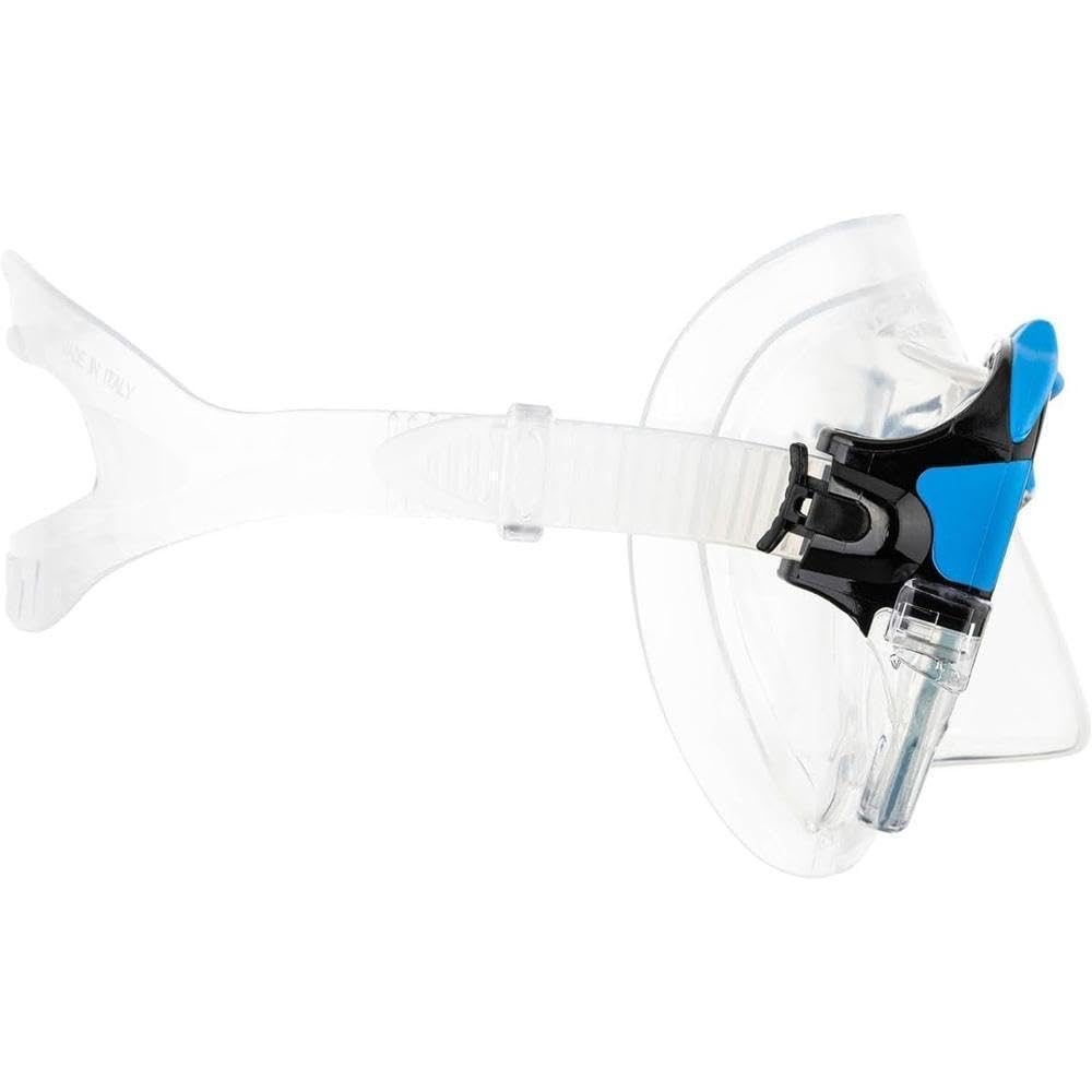 Cressi Adult Matrix Snorkelling Mask - Clear/Blue