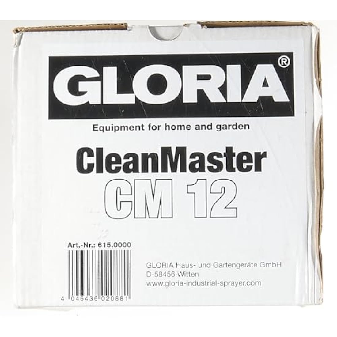 Gloria "CleanMaster CM12" Hand-Operated Sprayer, White/Blue, 1.25 Litre