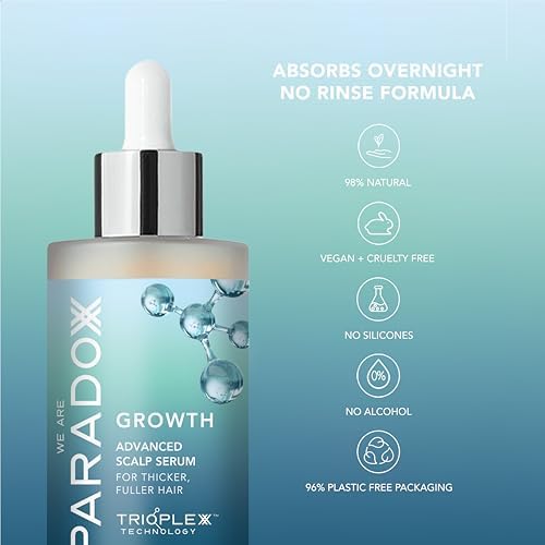 WE ARE PARADOXX Scalp Serum 50ml, Thicker Healthier Hair, Trioplexx Technology for Scalp and Hair Follicle Stimulation, Advanced Growth, Beauty Gift, Travel Size, Vegan and Cruelty Free