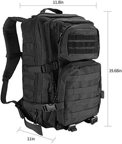 ProCase Military Tactical Assault Backpack Rucksacks, 40L Large Capacity MOLLE Army Pack Bag Go Bag, for Hiking Trekking Camping Travelling Climbing and Other Outdoor Activities
