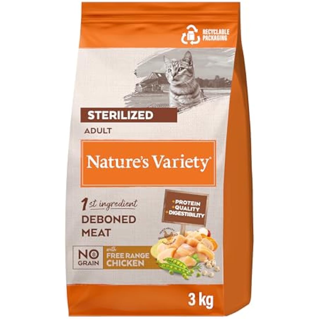 Nature's Variety SELECTED ADULT STERILIZED FREE RANGE CHICKEN 1x3kg