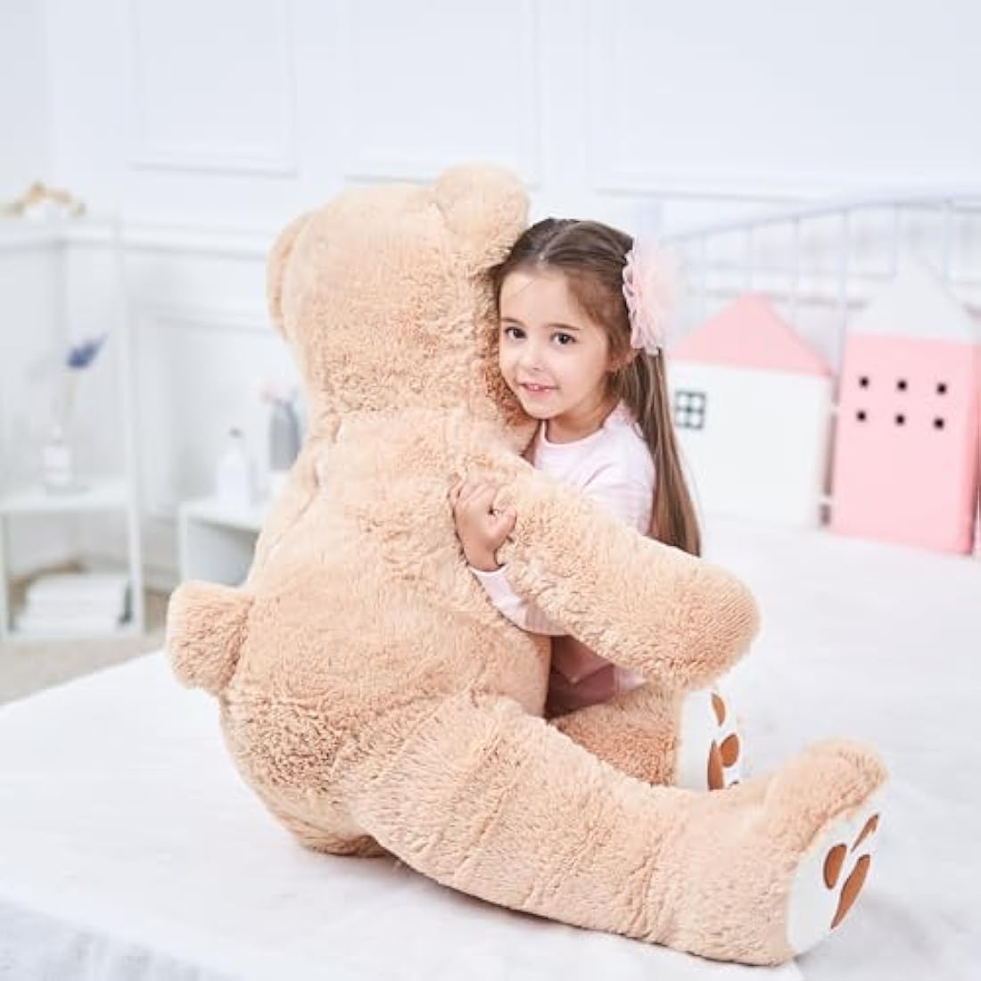 IKASA Giant Teddy Bear Plush Toy Stuffed Animals (Brown, 100cm)