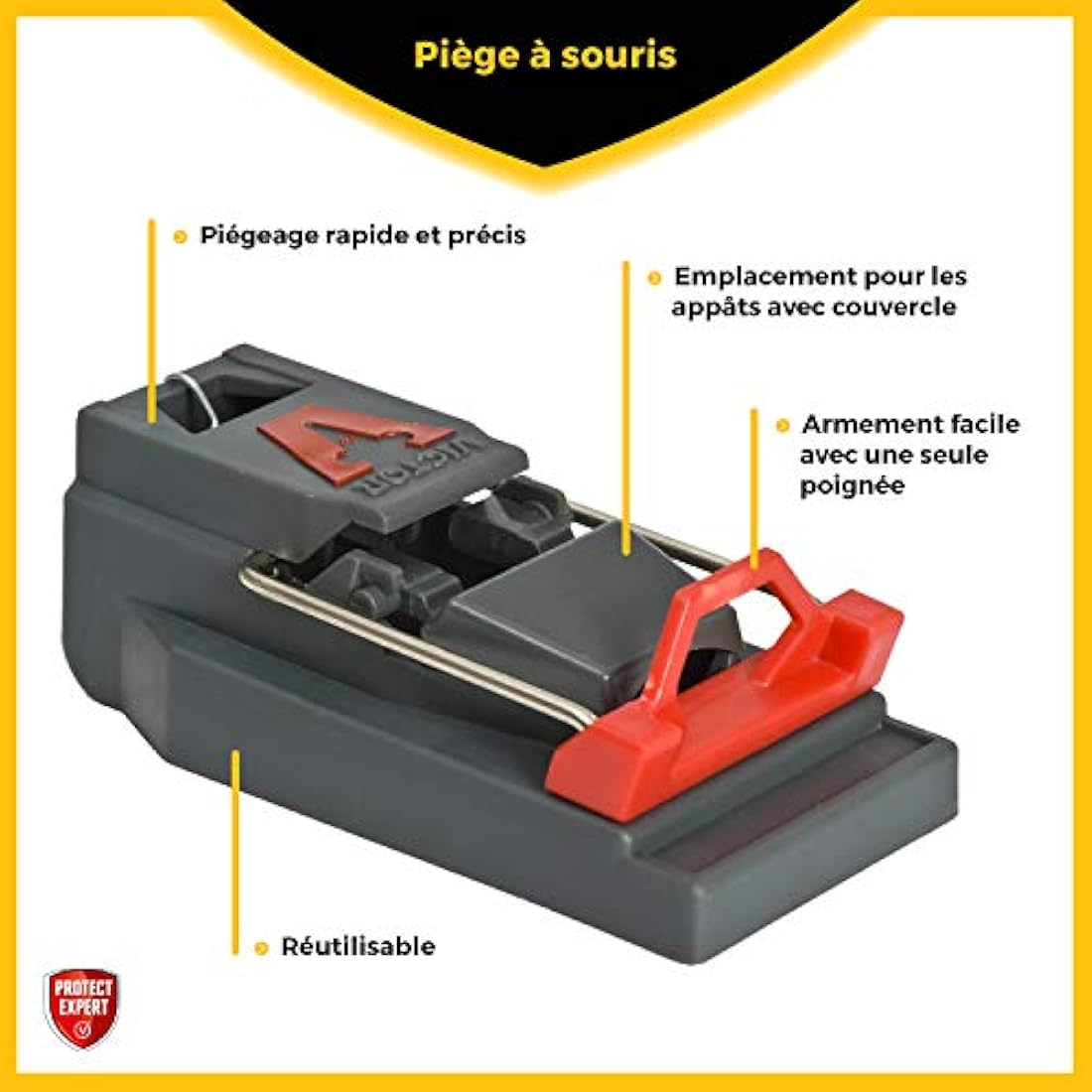 PROTECT EXPERT 3 TAPETTES A SOURIS PLASTIQUE SOUTRAP3