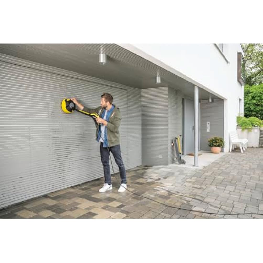 Kärcher T 5 T Racer Patio Cleaner for High Pressure Washers Original Accessory, Twin Jet Rotating Arm, Ergonomic Surface Cleaner