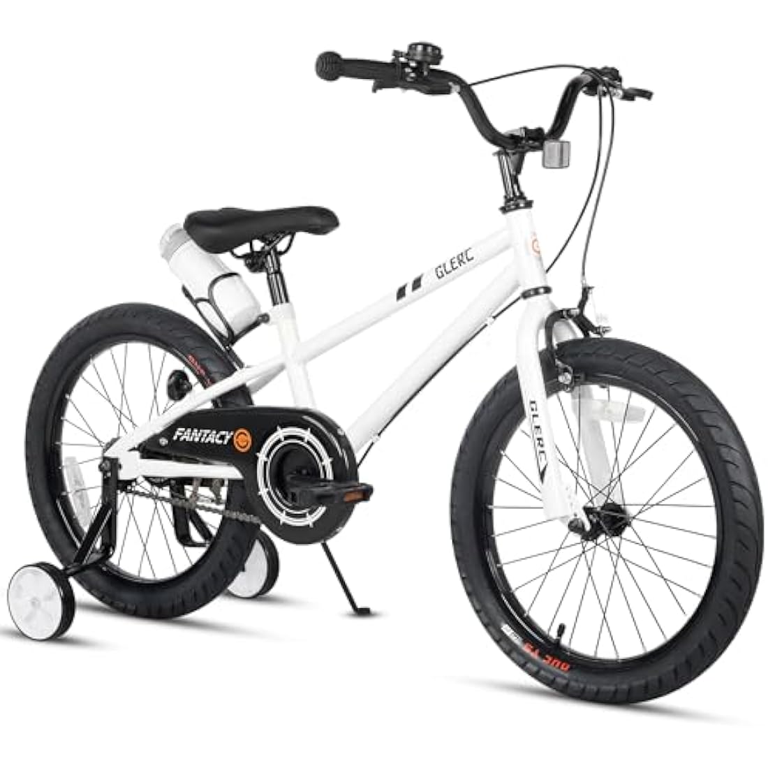 Glerc Fantacy 18 Inch Kids Bike for 2-14 Years Old Boys Girls with Water Bottle Holder & Stabilisers, Multiple Colors