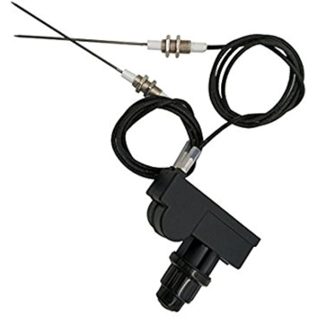 METER STAR Grill Igniter Kit AA Battery Two Exits with Spark Plug Wire Length 1 Meters Long (Two Electrodes)