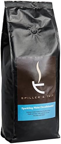 Spiller & Tait Sparkling Water Decaffeinated Coffee Beans 1kg Bag – Fairtrade and Fresh Roasted – Suitable for All Coffee Machines